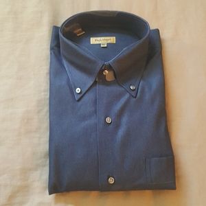 Paul Stuart Navy Button Down